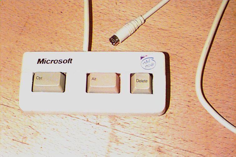 Microsoft Keyboard - Control, Alt, Delete